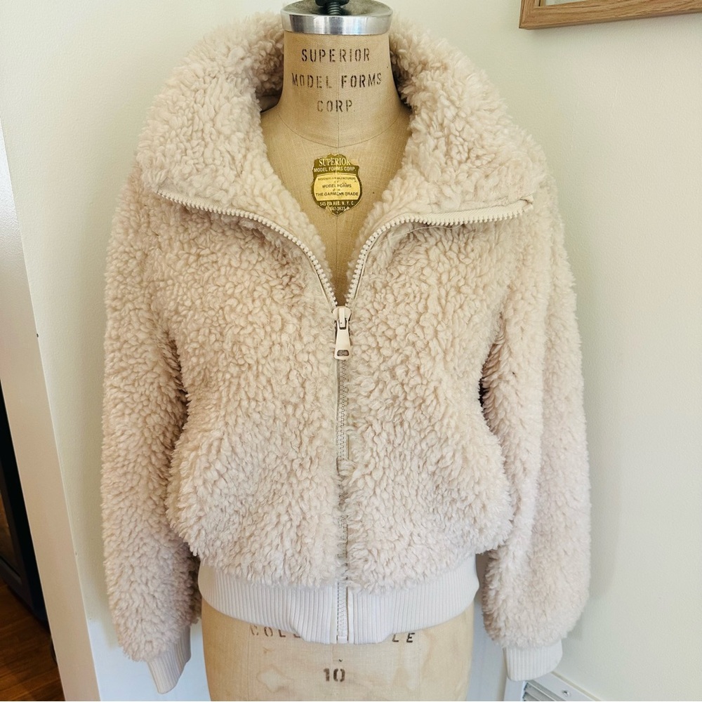 Zara TRF Faux Fur Jacket Sz Medium